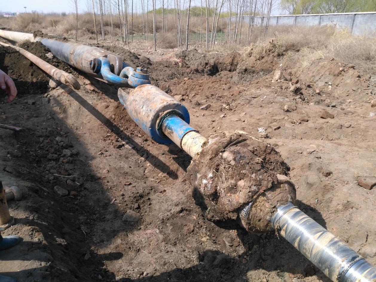 Pipeline dragging back site